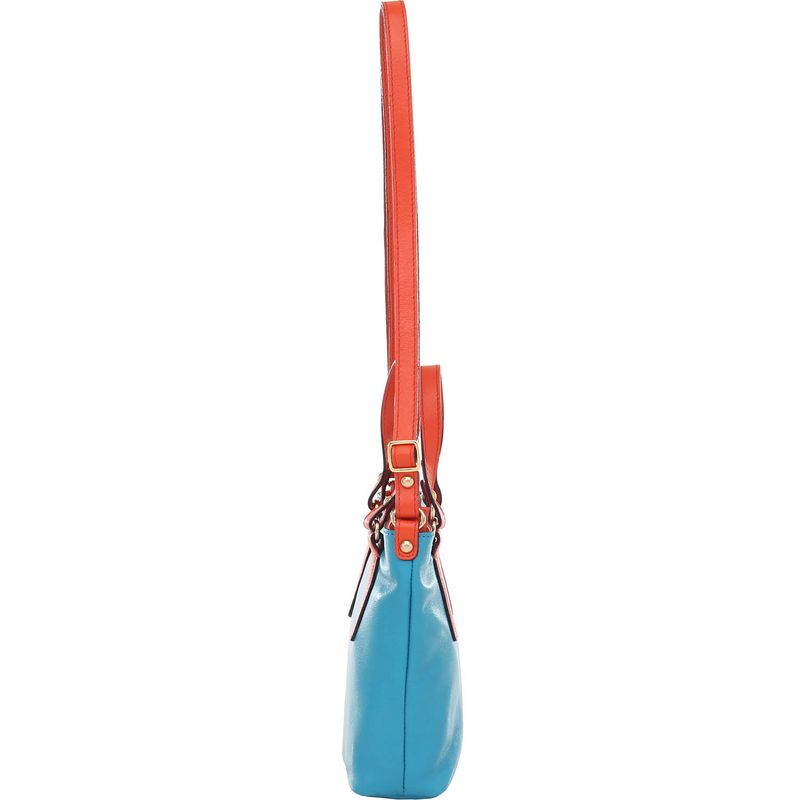 77014-BOLSA-COURO-BICOLOR-TURQ-LARANJA-LATER