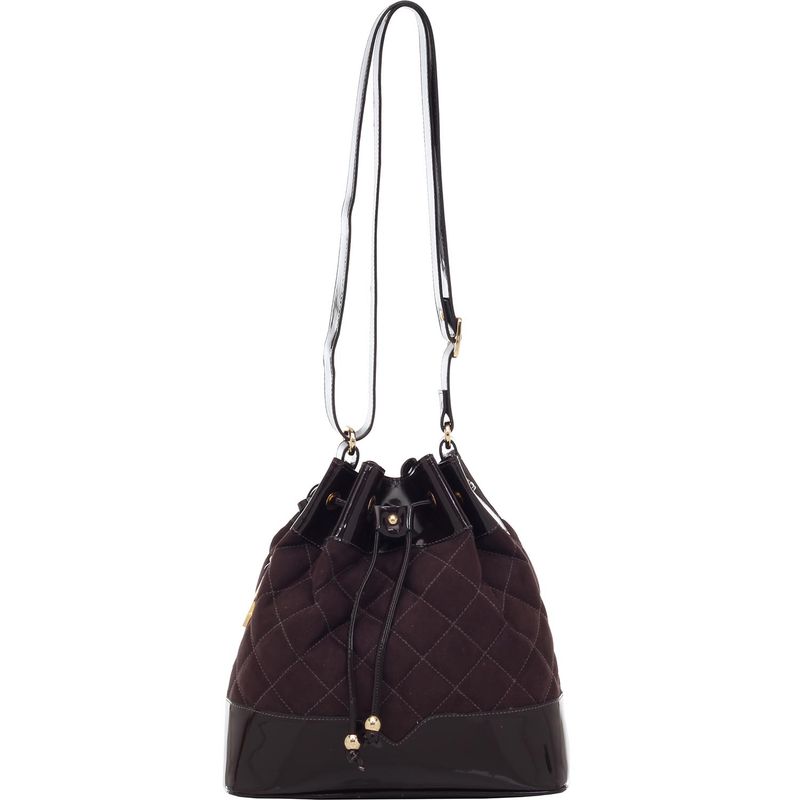 78100----Bolsa--Couro-Suede-Verniz-Lux-Cafe---Frente