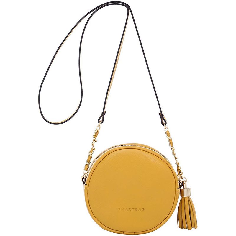 BOLSA-COURO-SMARTBAG-MATELASSE-AMARELO-73010.18.04