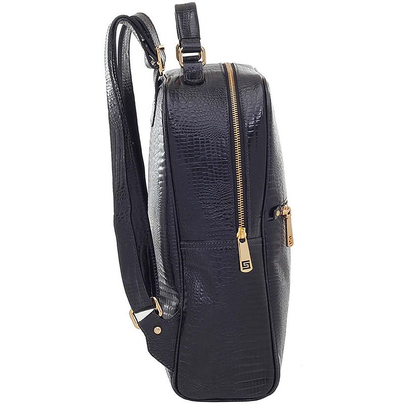 MOCHILA-COURO-SMARTBAG-LAGARTO-PRETO-73176.18.03