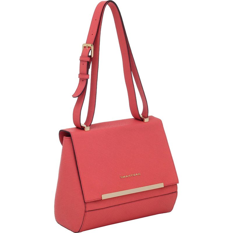 BOLSA-COURO-SMARTBAG-SAFFIANO-CORAL-70618.18.02
