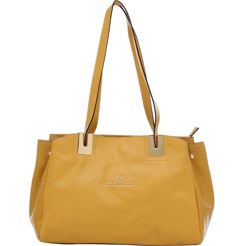 BOLSA-COURO-SMARTBAG-AMARELO-CROCO-AMARELO-70645.18.01