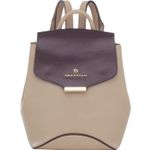 MOCHILA-COURO-SMARTBAG-BICOLOR-CAFE-AREIA-70617.18.01