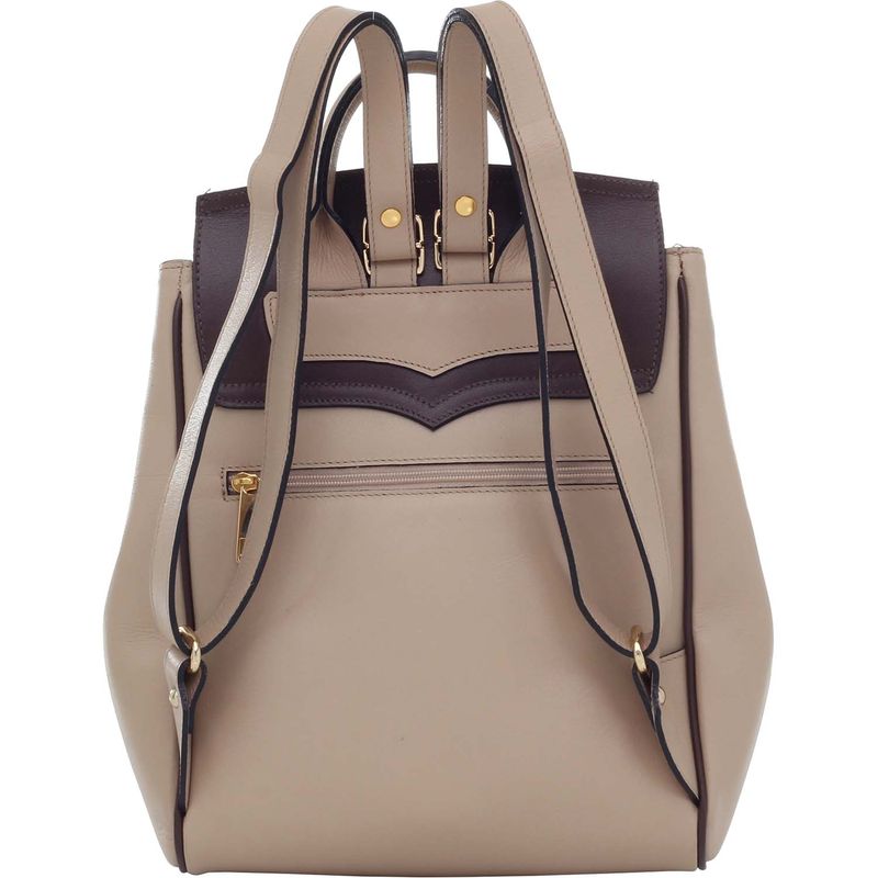 MOCHILA-COURO-SMARTBAG-BICOLOR-CAFE-AREIA-70617.18.04