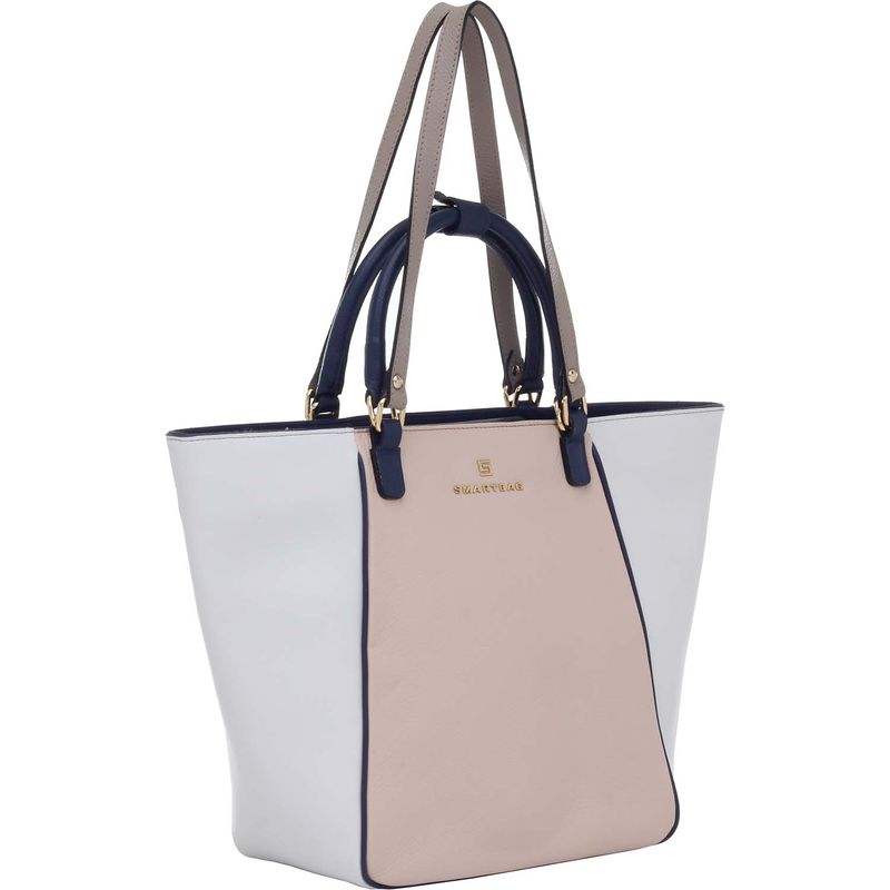 BOLSA-COURO-SMARTBAG-TRICOLOR-NUDE-BRANCO-MARINHO-70694.18.02