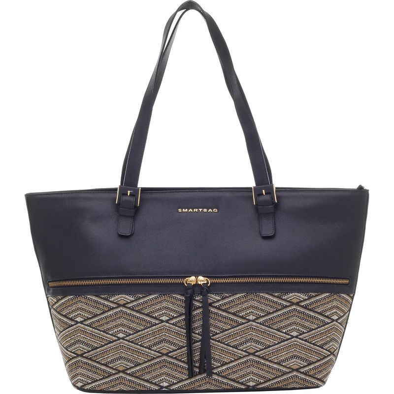 BOLSA-SMARTBAG-BICOLOR-JACQUARD-ETNICO-COURO-PRETO-70730.18.01