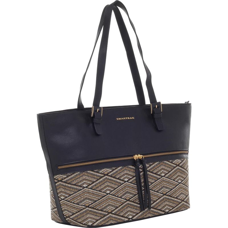 BOLSA-SMARTBAG-BICOLOR-JACQUARD-ETNICO-COURO-PRETO-70730.18.02