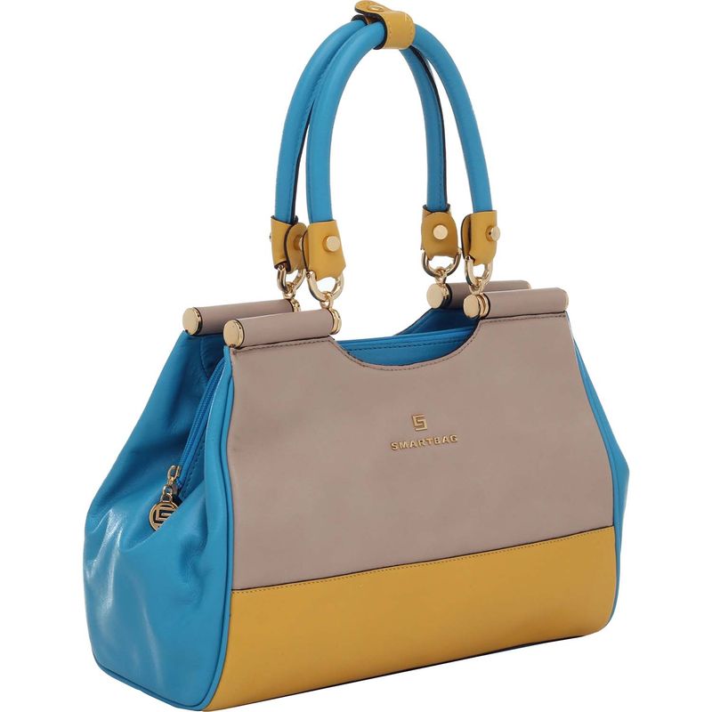 BOLSA-COURO-SMARTBAG-TRICOLOR-TAUPE-AMARELO-TURQUESA-70662.18.02