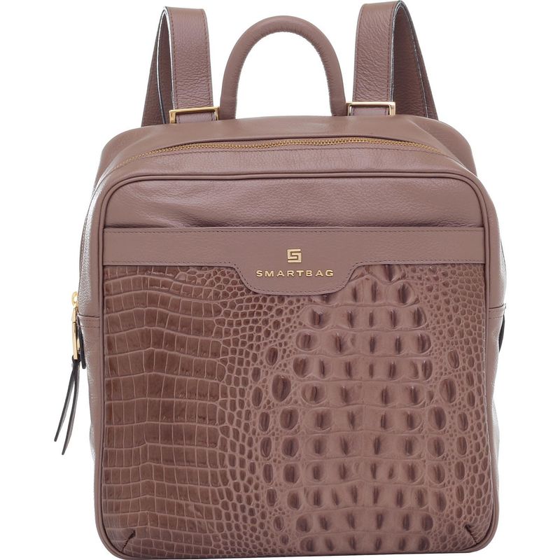 BOLSA-MOCHILA-COURO-SMARTBAG-CROCO-TAUPE-77075.15.01