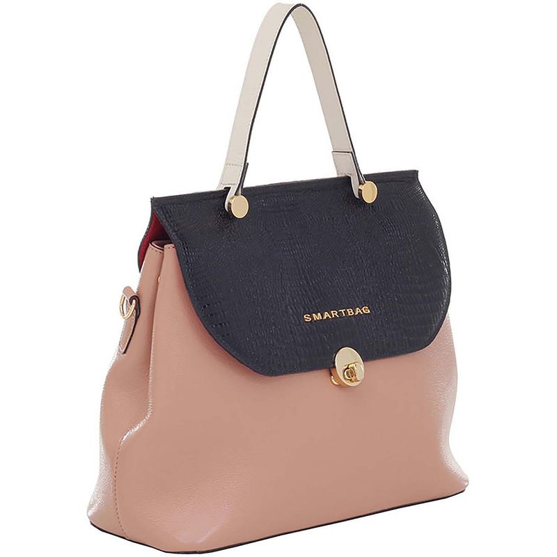 BOLSA-SMARTBAG-ALCADEMAO-ALCADEMAO-TRICOLOR-LAGARTO-PRETO-MANTEIGA-BLUSH-73202.18.02